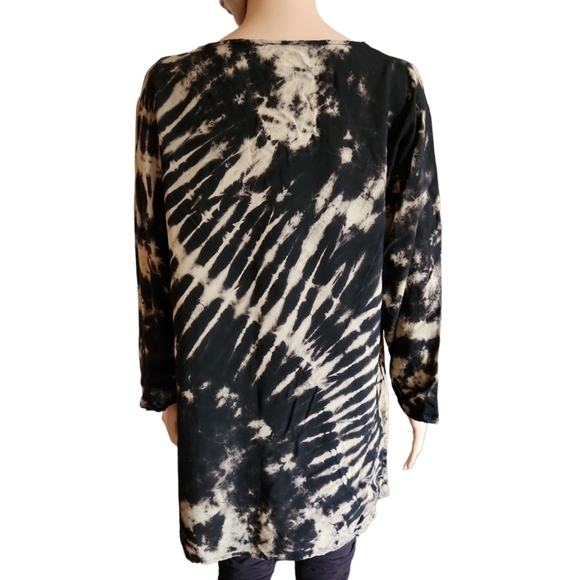 Culture Shop Black & Tan Tie Dye Tunic - Picture 3 of 7